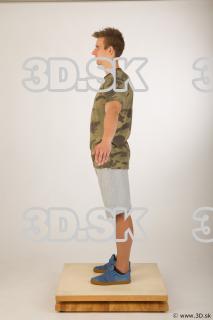 Whole body army tshirt light gray shorts of Timothy 0011